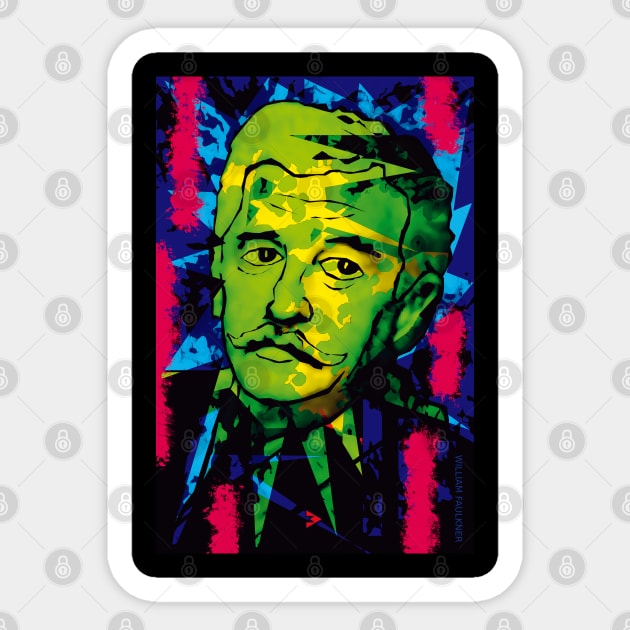 William Faulkner III Sticker by Exile Kings 